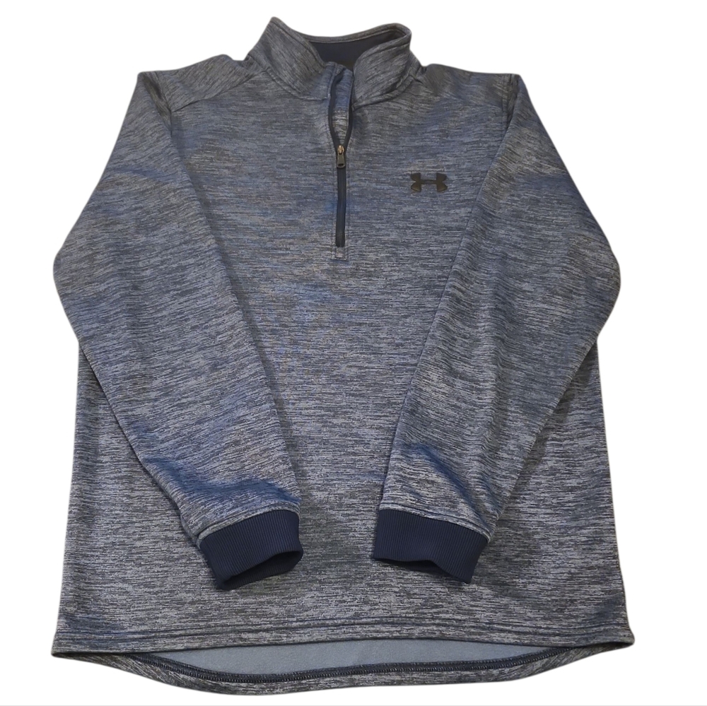 Under Armour Women's Quarter-Zip Coldgear Navy Pull-Over Size Medium